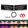 LED Display Truck Devil Eyes Light Multi-Mode LED Windshield Display Pixel Panel Lamp  Car Decor