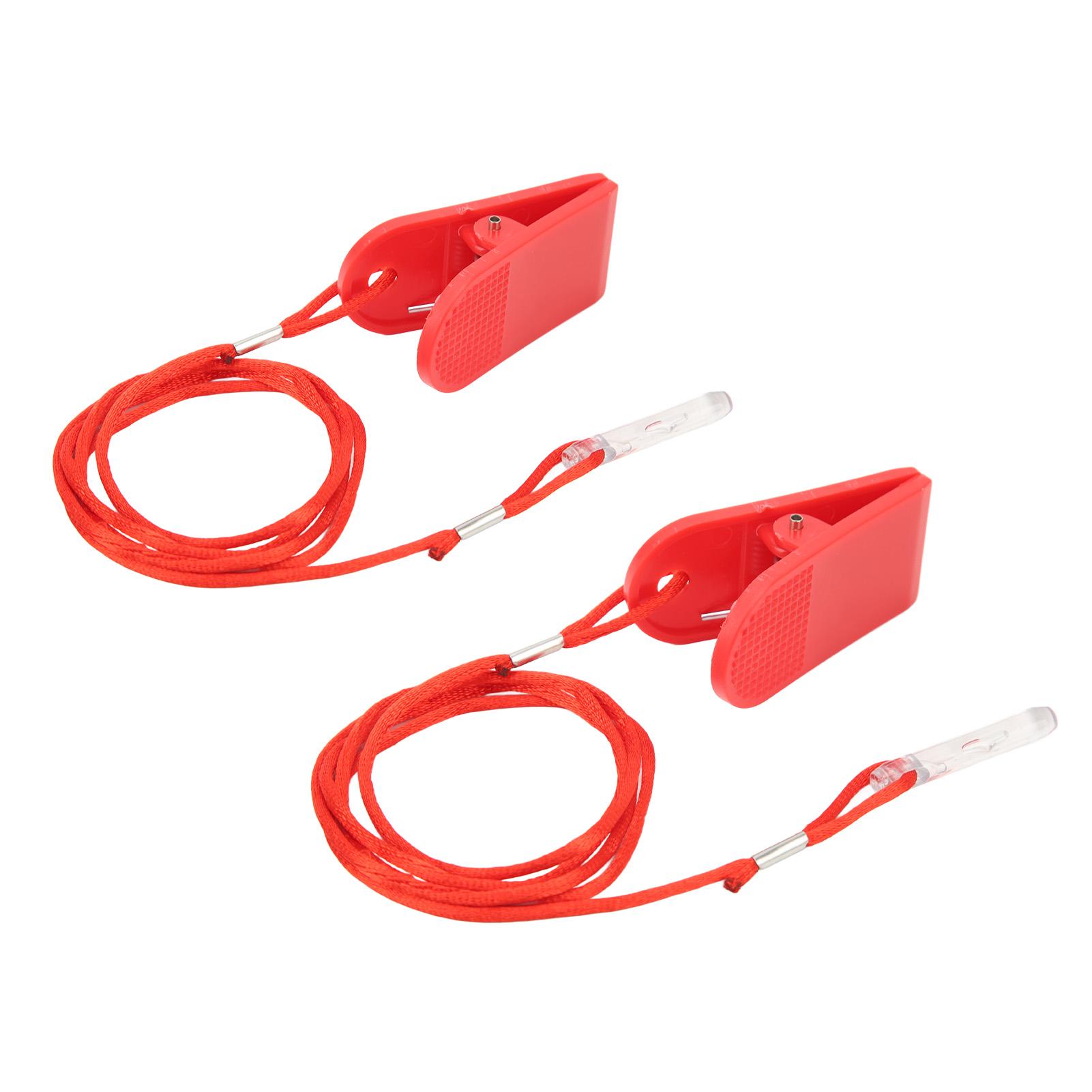

2pcs Running Machine Safety Switch General Fitness Accessories Switch Key for Treadmill Red