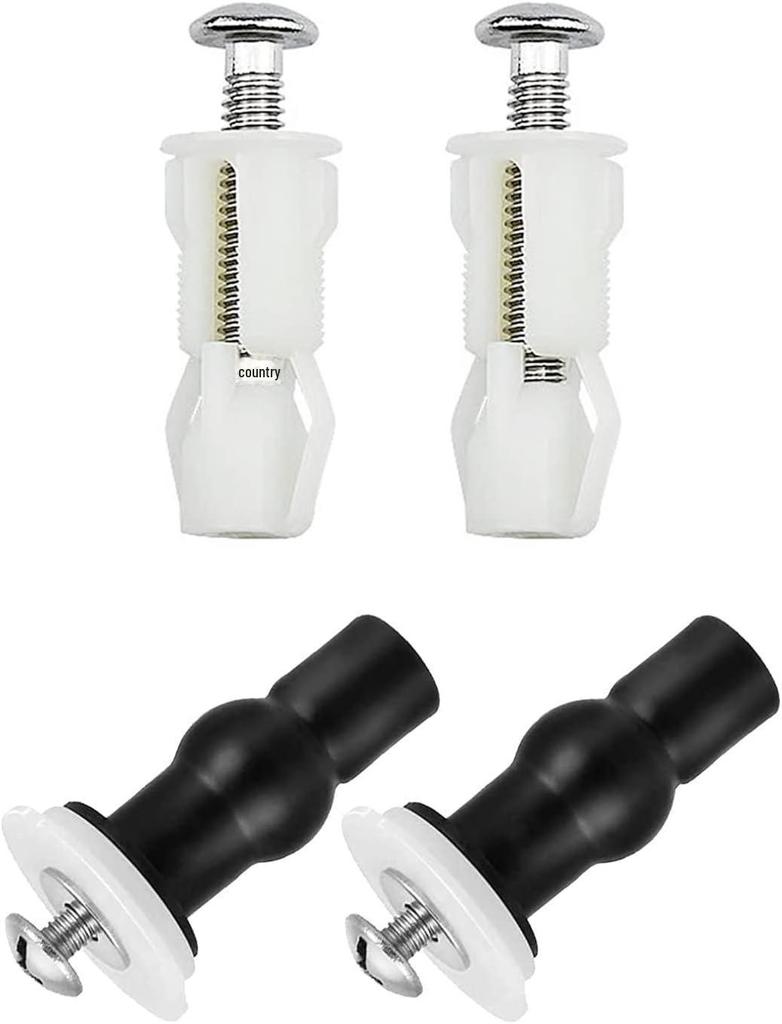 Quincaillerie universelle pour siège de toilette: Vis d'expansion en caoutchouc et nylon de haute qualité