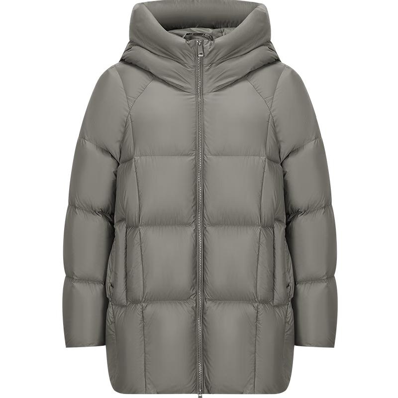 JZ ANNACCO Women's "Cloud Puff" O-shape Hooded Long Duck Down Jacket