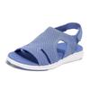 Summer fish head casual Velcro flying sandals low heels women's shoes origin color -3 large size