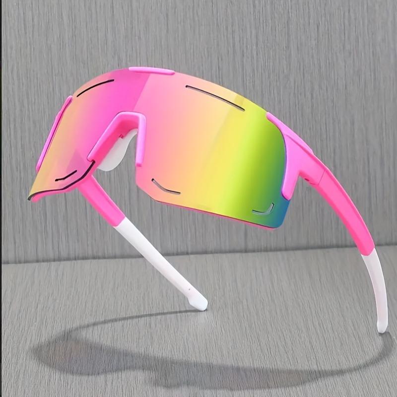 Men's and Women's Large Frame Glasses Fashionable Colored Glasses