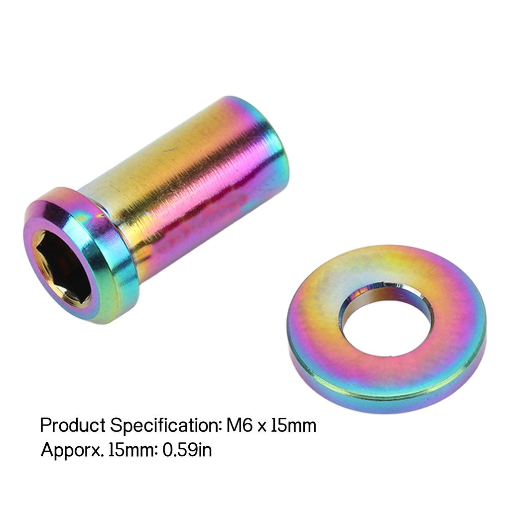 Brake Caliper Nut Rust Proof   Alloy C Clamp Fixed Nut with Washer for Road Bikes 15mm