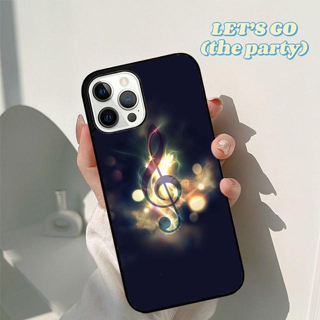 Musical Notes Classical Music Art Phone Case Cover for iPhone 17 Air 16 16e 15 12 11 13 14 Pro Max Apple Plus Coque