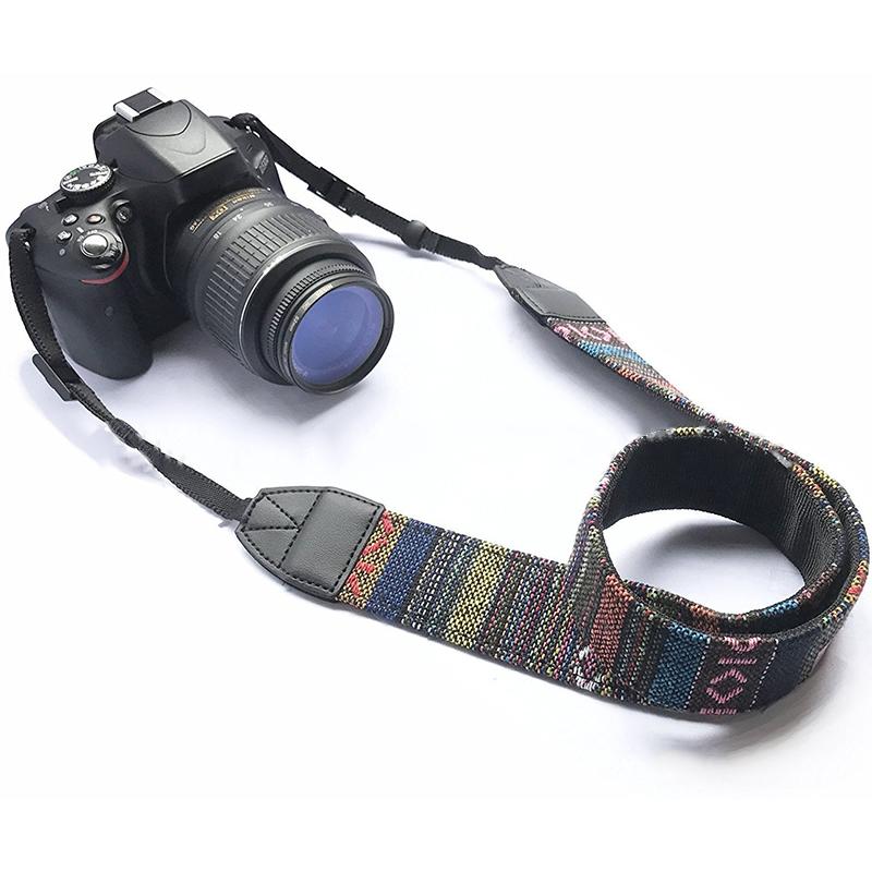 Camera Shoulder Neck Strap Universal Vintage Cotton Belt with Quick Release Camera Supplies Gift for Photographers