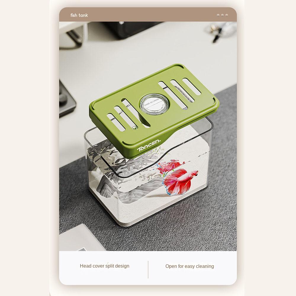 Resistant Falling Fish Tank Square Turtle Tank Ecologicals Tank  Ornamental Fish Decor