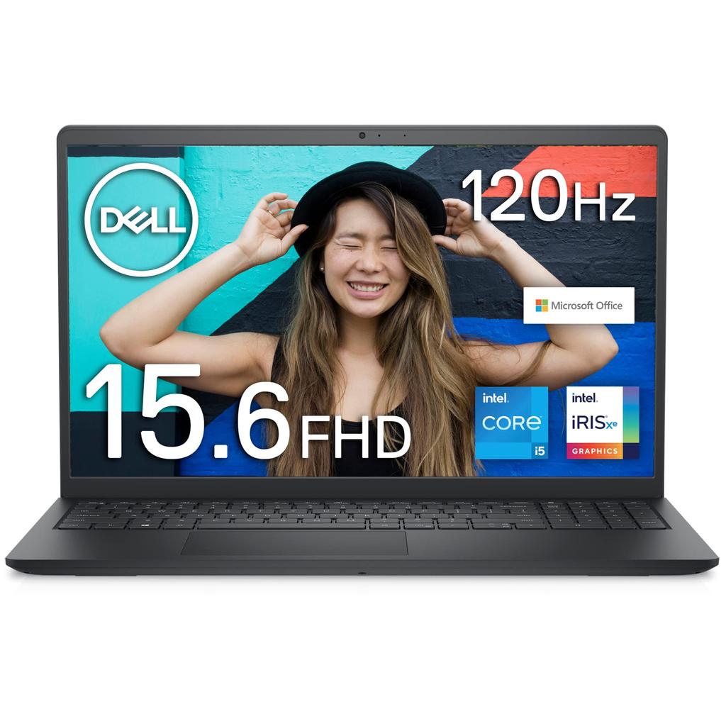 Dell Inspiron 15 3520 Laptop Carbon Black 12Gen Core 16GB 512GB Microsoft Office Home Business NI365A-CNHBB (Intel i5-1235U, RAM, SSD, 15-inch FHD, &