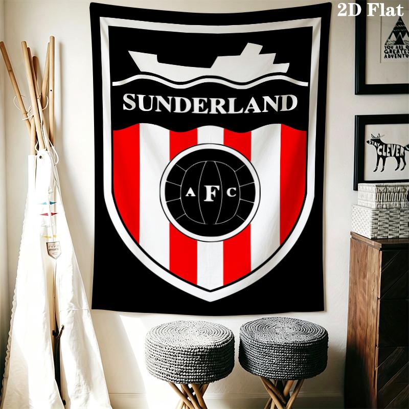Sunderland Wall Tapestry Aesthetic Wall Hanging Printed Fabric Blanket Decorative Tapestries for Bedroom Living Room Home Decor