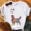 Hot Sale Tshirt Women Watercolor Golden RetrieverChihuahua Animal Print TShirt Femme Pet Dog T Shirt FeUnisex Tops