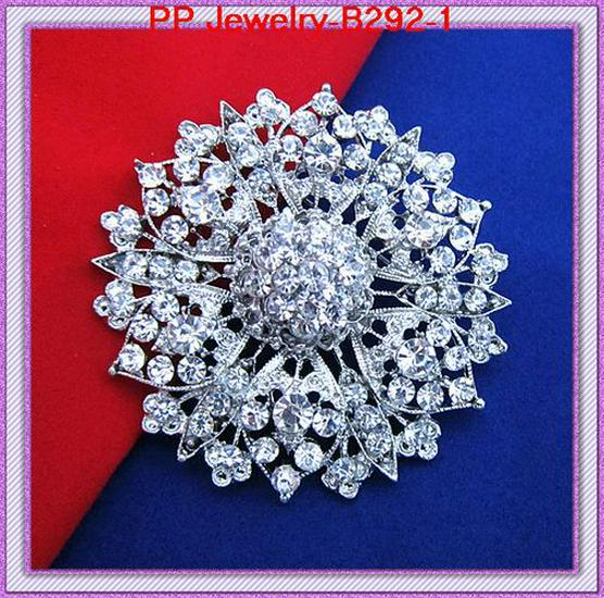 Luxury Crystal Brooch: Electroplated Alloy, European  American Wedding Bouquet Accessory Unisex сплава