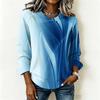 Plus Size Ladies Long Sleeve T Shirt Vintage Floral Printed Casual Loose Daily Blouse