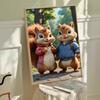Diamond Mosaic Colorful Diamond Painting Two Squirrels Full Round Embroidery Cartoon Creative Hobbies Wall Decor