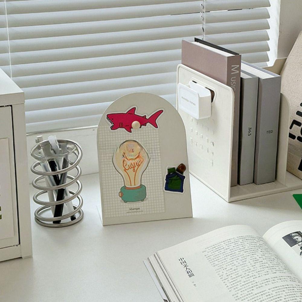 Vertikální úložná deska Velkokapacitní magnetický fotorámeček Nástěnka Kancelářský domácí stolní ozdoba