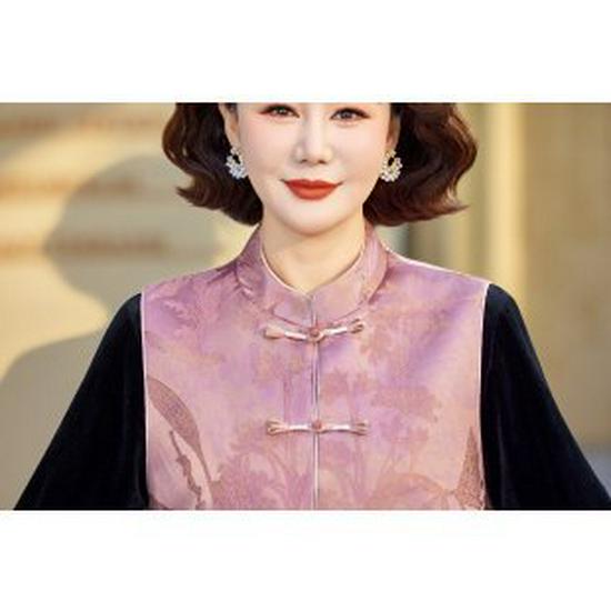 

Elegant Spring 2026 Dress Set for Middle-Aged & Elderly Women: Stylish Two-Piece Jacket & Dress 2XL