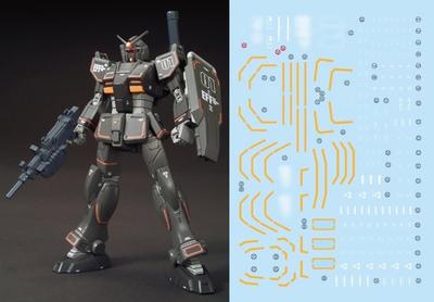 HG RG EG Robot MS Yukisha Detail Up Water Transfer Decal Local Type Gundam American War FSD for Fluorescent!! 1/144 (HG 1/44 (North