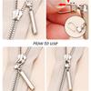 5pcs Detachable Metal Zipper Pullers For Zipper Sliders Head Zipper Pull Tab DIY Sewing Bags Down Jacket Zippers Repair Kits