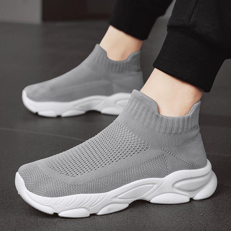 Fashion Running Minimalist Male Sports Shoes High-top Low Price Summer Sale Outdoor Wide Walking Comfortable Gym Men's Casual Sneakers