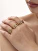 1 Pcs Stainless Steel Ins Style Premium Sense Of Light Luxury Zirconia Ring Female Niche Simple Fashion Geometric Finger Ring