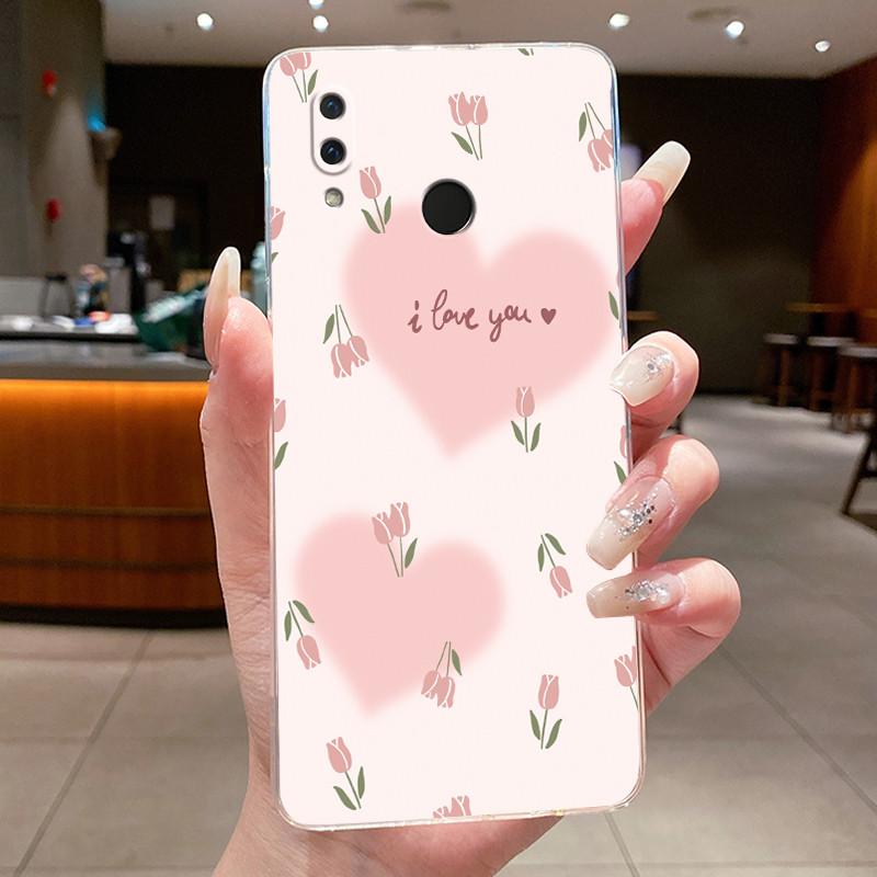 For Huawei Honor Play Case COR-L29 COR-L09 Clear Luxury Fashion Butterfly Flowers Soft TPU Silicone Cover Honor Play Phone Case