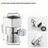 Brass Construction Shower Water Flow Control Valve Straight Through Shut-off Angle Valve for Bathroom Shower System