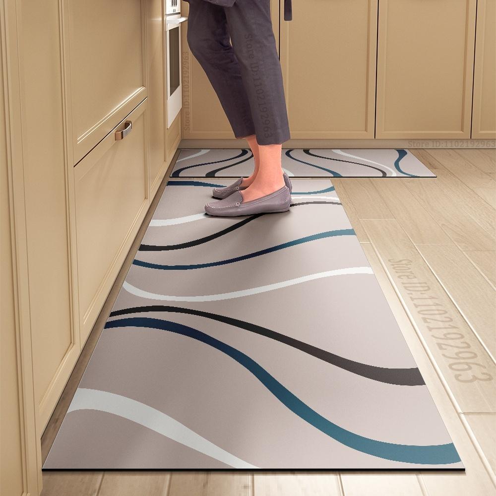 Kitchen Rug Durable Home Entrance Doormat High-end Kitchen Mats for Floor Waterproof House Hold Washable Non-slip Large Carpet