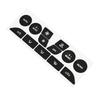 Car Interior Decoration A C Button Repair Stickers Button Repair Decals Black Overlay Firm Fitment Light Penetration Reduction