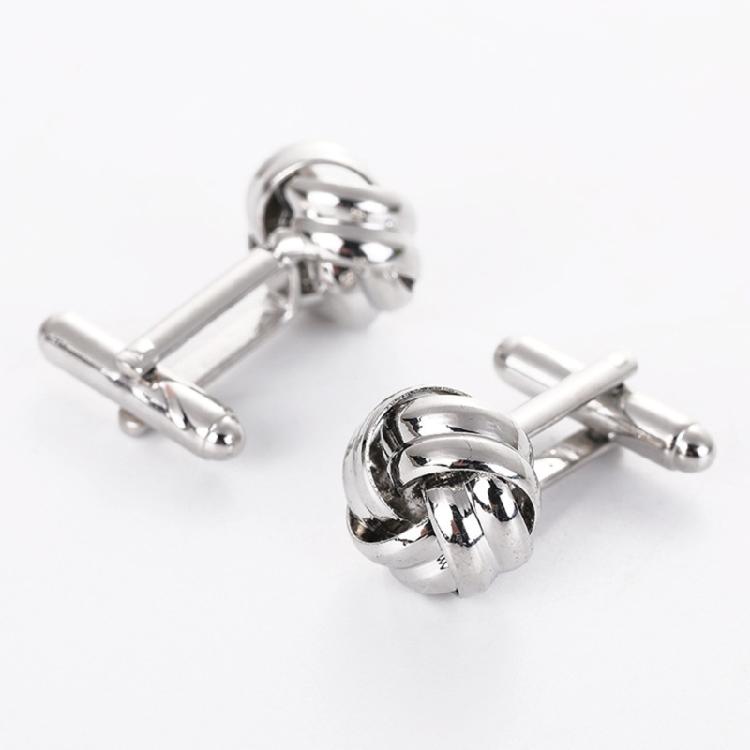Men Knot Cufflink Studs Shirt Cuff Buttons for Wedding, Business, Anniversary