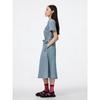 GU by Uniqlo Light Denim Work Shirt Dress  Short Sleeve  +ec