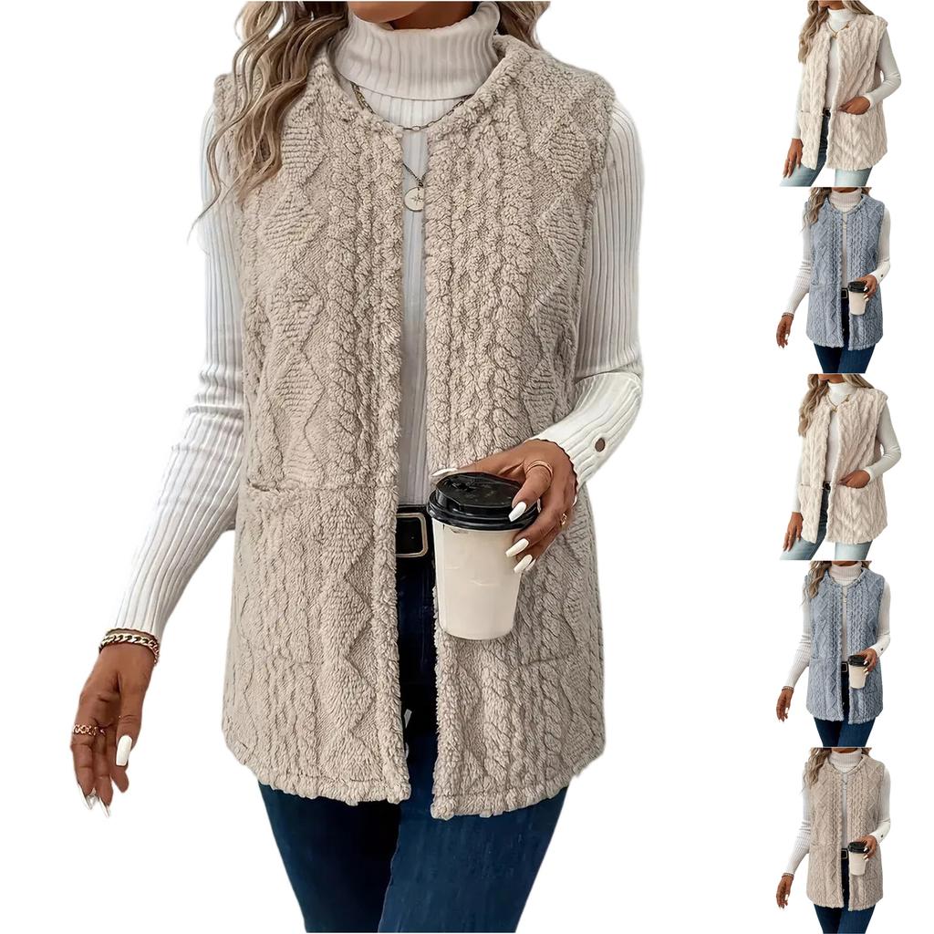 Fashionable Women's Casual Vest Elegant Cardigan Jacket