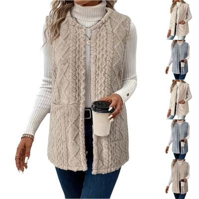 Chaleco Casual de Moda para Mujer Elegante Chaqueta Cárdigan