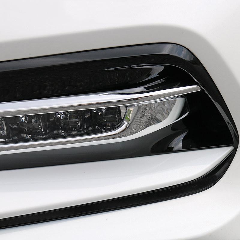 For Honda Accord X 10th 2018    ABS Carbon fiber Front Fog Light Lamp Cover Trim Bumper Reflector Accessories