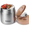 EADALI Vacuum Insulated Soup Suitable for Children and Keeps Food Hot or Made of SUS316 Wide Mouth Dishwasher Includes Folding Easy To Bento Box Jar,