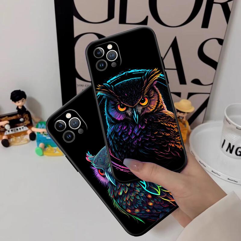 Cartoon Art Owl New High-End Shell Phone Case for Xiaomi Poco C40 C50 C51 C55 C65 C71 C75 F2 F3 F5 F6 F7 M2 M3 Pro Ultra