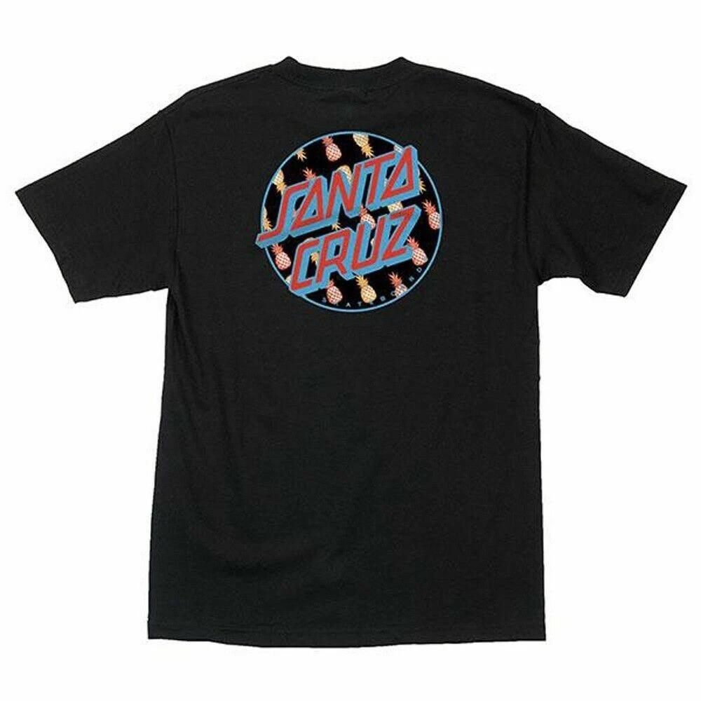 Santa Cruz TROPIC DOT Skateboard T Shirt BLACK XS