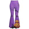 Women's Casual Halloween Print Flared Yoga Pants High Waist Stretch Comfortable Fit Soft Fabric Leggings
