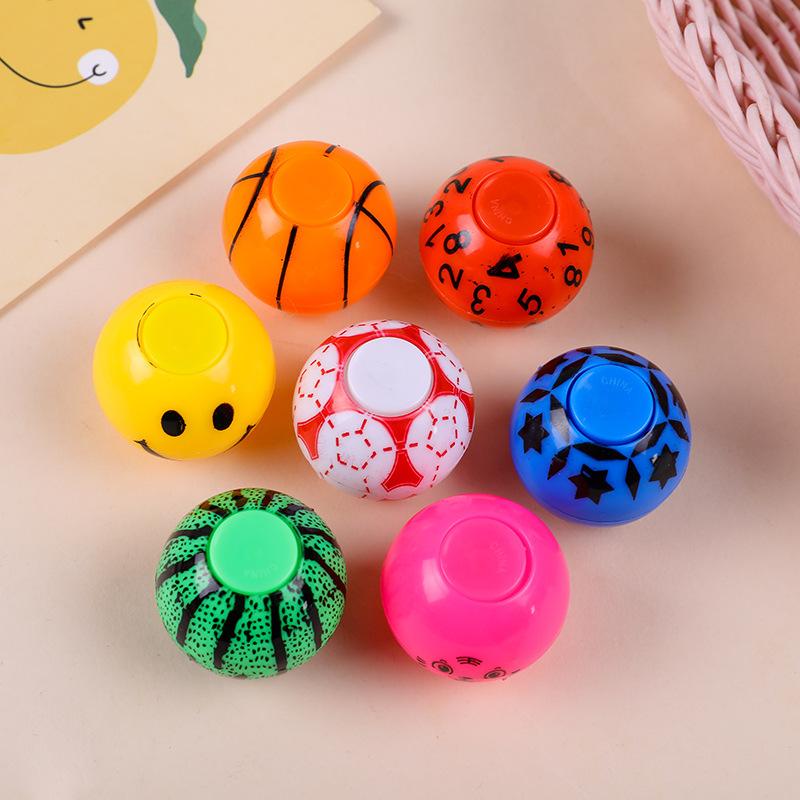 10 PCS Mini Fidget Spinner Soccer Balls Sensory Finger Stress Relief Toys Kids Party Favors Goodie Bag Stuffers Birthday Gifts