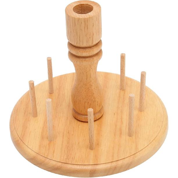 

Wooden Thread Holder Rack, 8 Spools Beech Wood Embroidery Quilting Sewing Tools Bobbin Holder, Sewing Storage Rack Holder