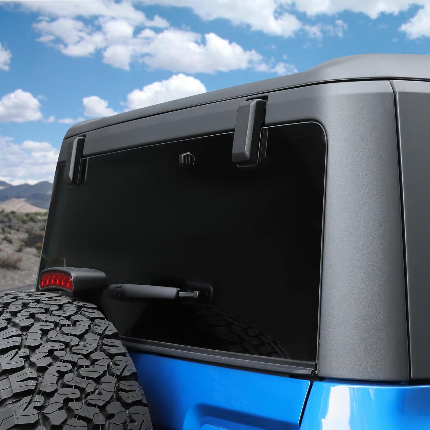 Linskip Liftgate Hinge Cover Compatible with 2021-2025+ Ford Bronco & Bronco Raptor, Rear Window Hinge Cover for Bronco Exterior Accessories