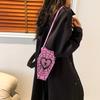 Halloween Crossbody Bag for Women Adjustable Strap Shoulder Bags New Coffin Shaped Spider Web Purse Female Novelty Messenger Bag