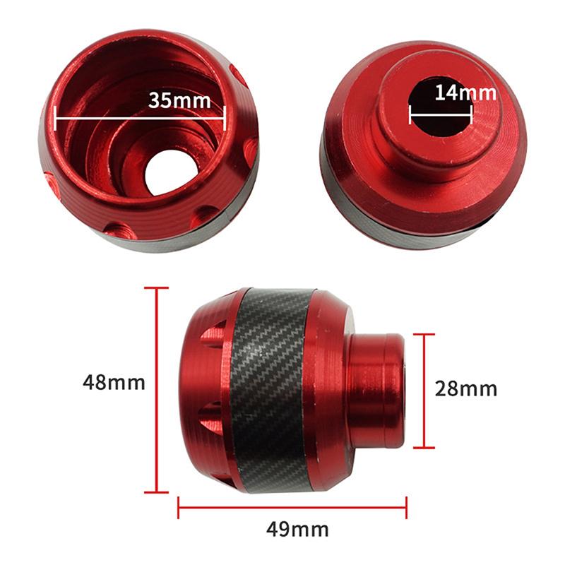 Pair Universal Motorcycle Wheel Slider Wheel Protector Carbon Front Fork Crash Protector Anti-Collision Drop Shock