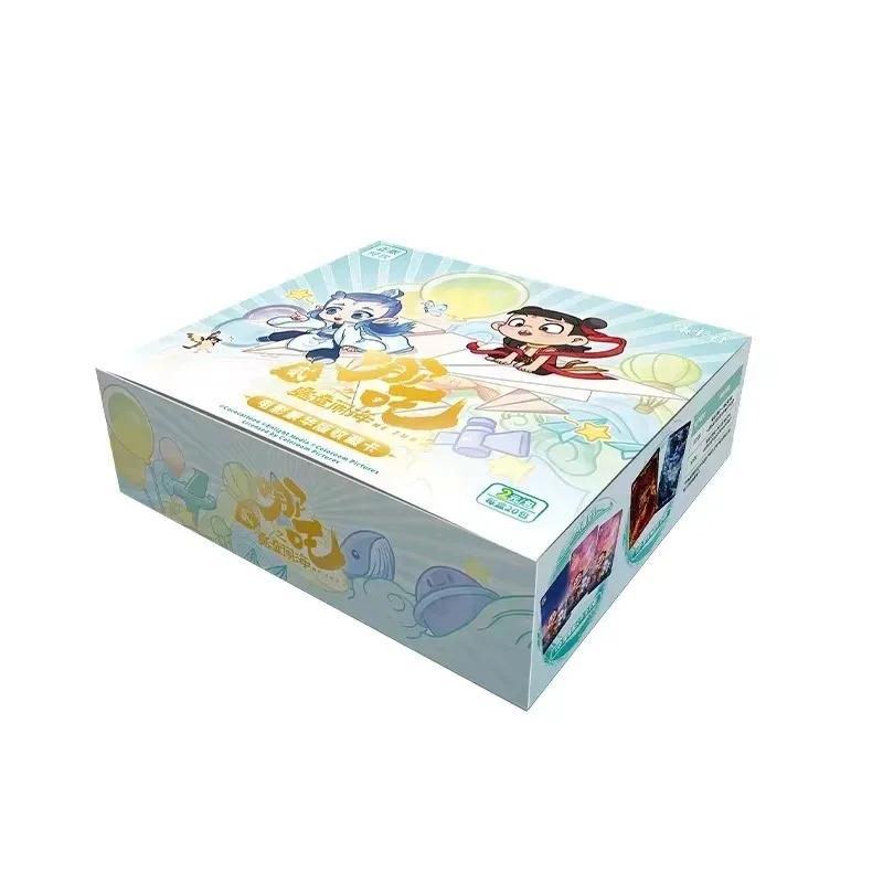 Genuine Nezha Cards Devil Boy Conquers The Dragon King Series Flame Pack Movie Anime Collection Cards Toys Gifts