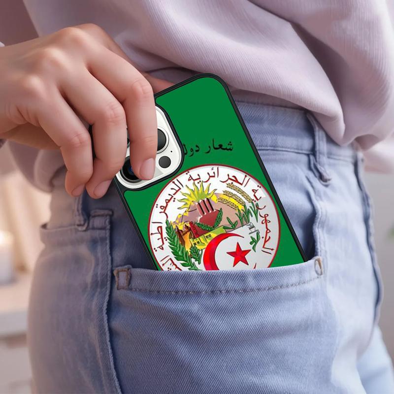 Algeria Flag Algerian Phone Case For iPhone 17 Air 15 16e 14 13 Pro Max Coque 12 11 Pro Max PLUS cover