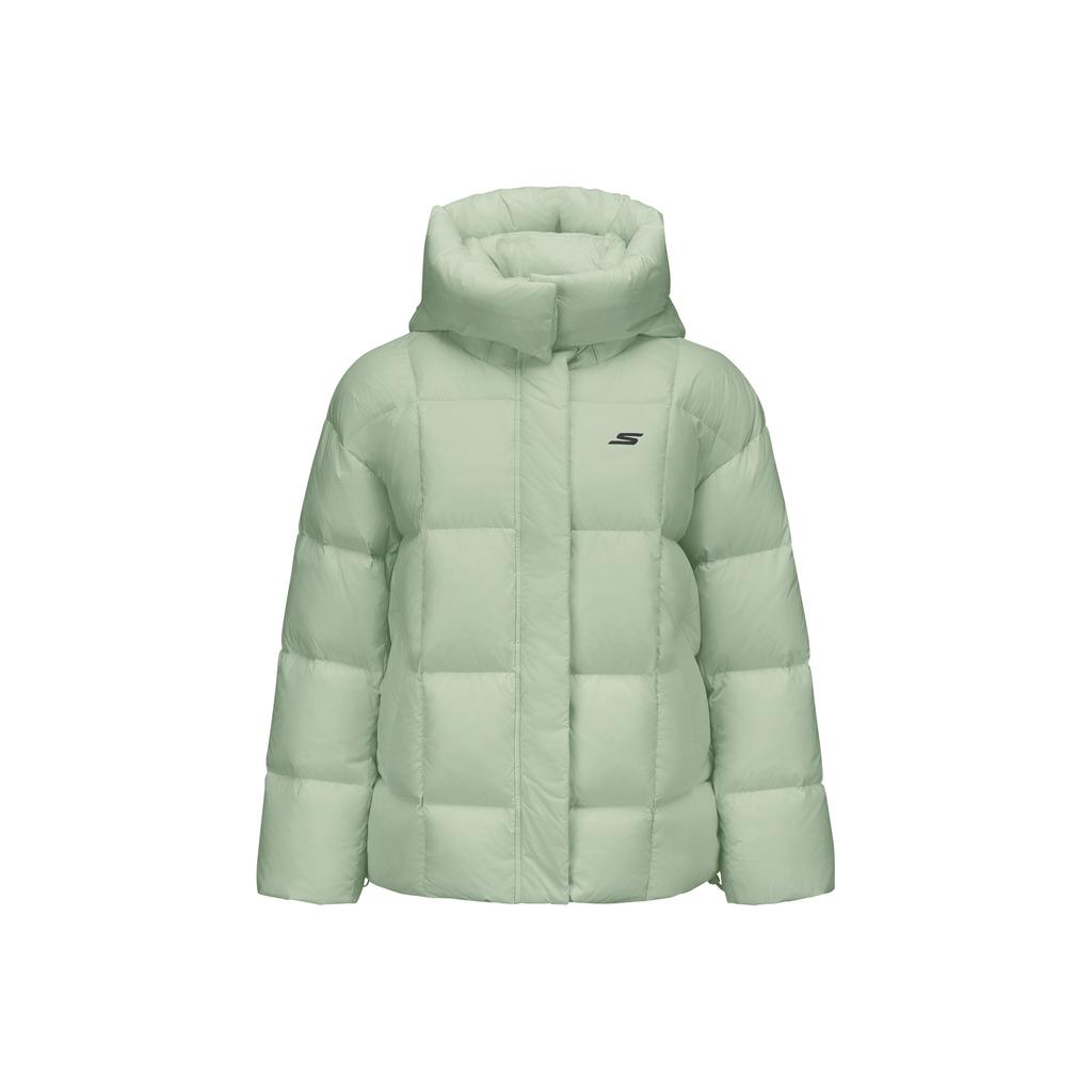 Skechers Windproof Waterproof Oil Resistant Warm Durable Casual Commuter Comfortable Versatile Simple Solid Color Short Duck Down Jacket P425W134-05CQ