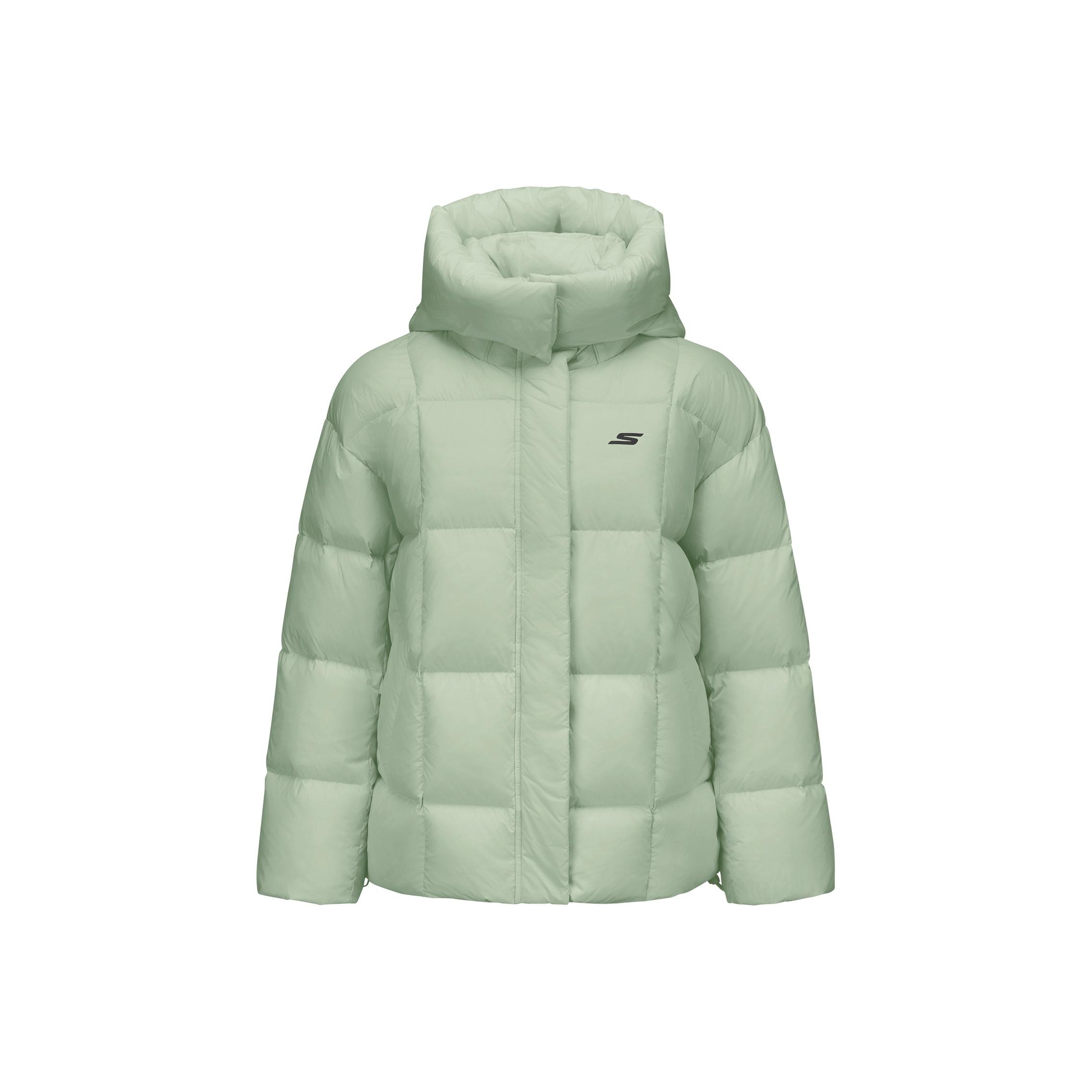 Skechers Windproof Waterproof Oil Resistant Warm Durable Casual Commuter Comfortable Versatile Simple Solid Color Short Duck Down Jacket P425W134-05CQ M