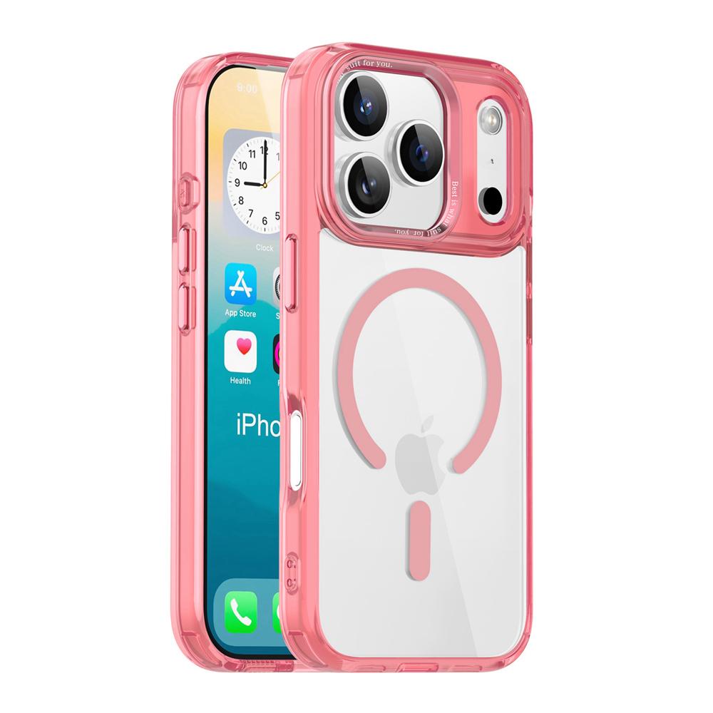 KEYSION Αντικραδαισμική Διαφανής Θήκη για MagSafe για iPhone 17 Pro Max Μαλακή TPU+PC Μαγνητική Ασύρματη Φόρτιση Τηλεφώνου Διάφανη Θήκη