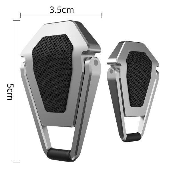 Zinc Alloy Laptop Stand: Portable, Invisible, Folding Cooling Support.