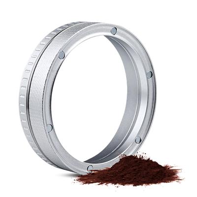 Magnetic Dosing Funnel Aluminum Alloy Espresso Coffee Dosing Ring with 6 Points Magnets Diamond