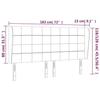 VidaXL Headboard with Ears Light Grey 183x23x118-128 Cm Velvet3118016