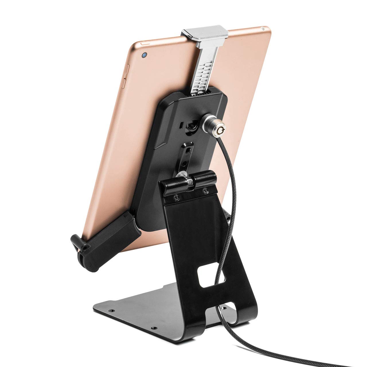 

Sanwa Direct Security Stand for iPads and Security Wire and Fits Inch Adjustable Tablets, Lock, 7.9-13 Tablets, Angle, 200-SL057 чёрный