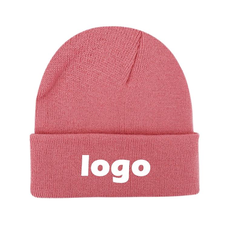 Unisex Soft Fisherman Beanie Winter Knit Hat with Cartoon or Character Pattern Women and Men's Cuffed Plain Beanie